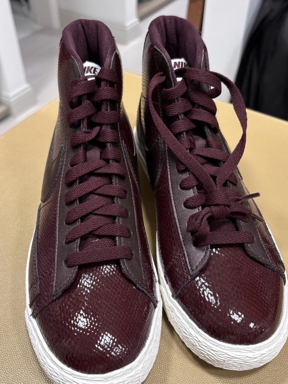 Nike High Top Sneakers in Deep Burgundy 8.5 New